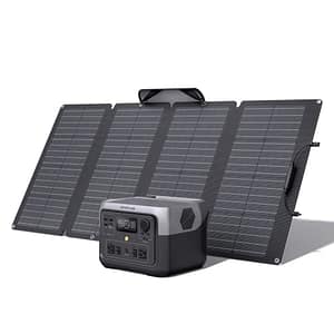 EF ECOFLOW RIVER 2 Max Solar Generator 512Wh & 160W Solar Panel