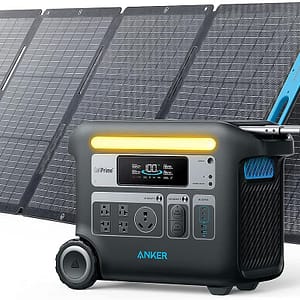 Anker SOLIX F2000 Portable Power Station with Solar Panels