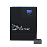 Renogy 48V 3500W Pure Sine Wave Inverter, All-in-One with MPPT Charge Controller