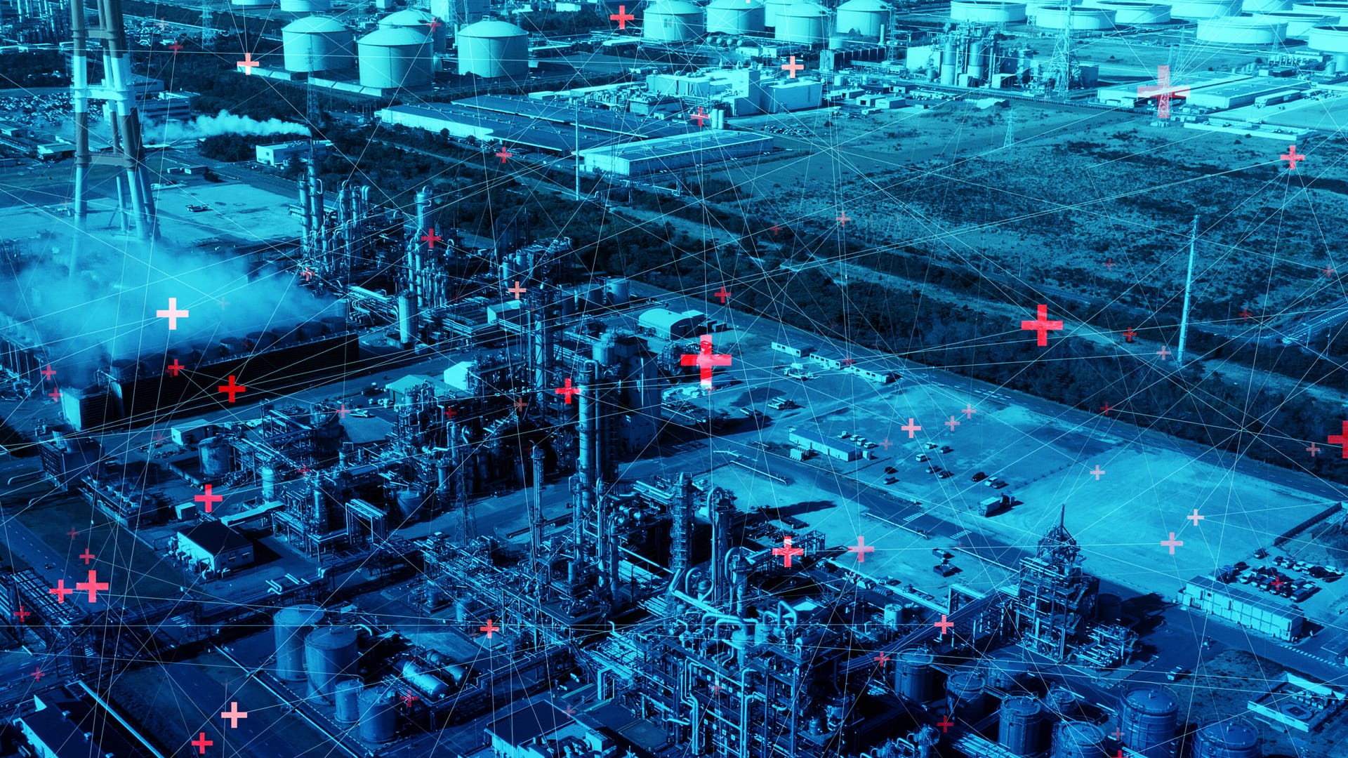 Modern industrial plant and communication network concept - Evergreen Off-Grid