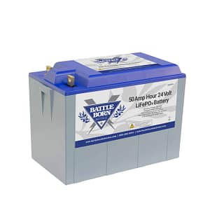 50Ah 24V Lithium Iron Phosphate Battery for deep cycle applications- Battle Born